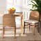 Bali & Pari Nadim Modern Bohemian Natural Seagrass and Acacia Wood 2-Piece Dining Chair Set 242-2PC-13487-ZORO - alternate 8